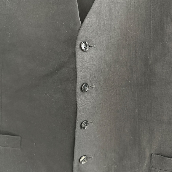 BACHRACH VEST BUTTON FRONT RIBBON TIE BACK VINTAGE WEDDING GUEST HOLIDAY MEN 48R - Picture 5 of 13